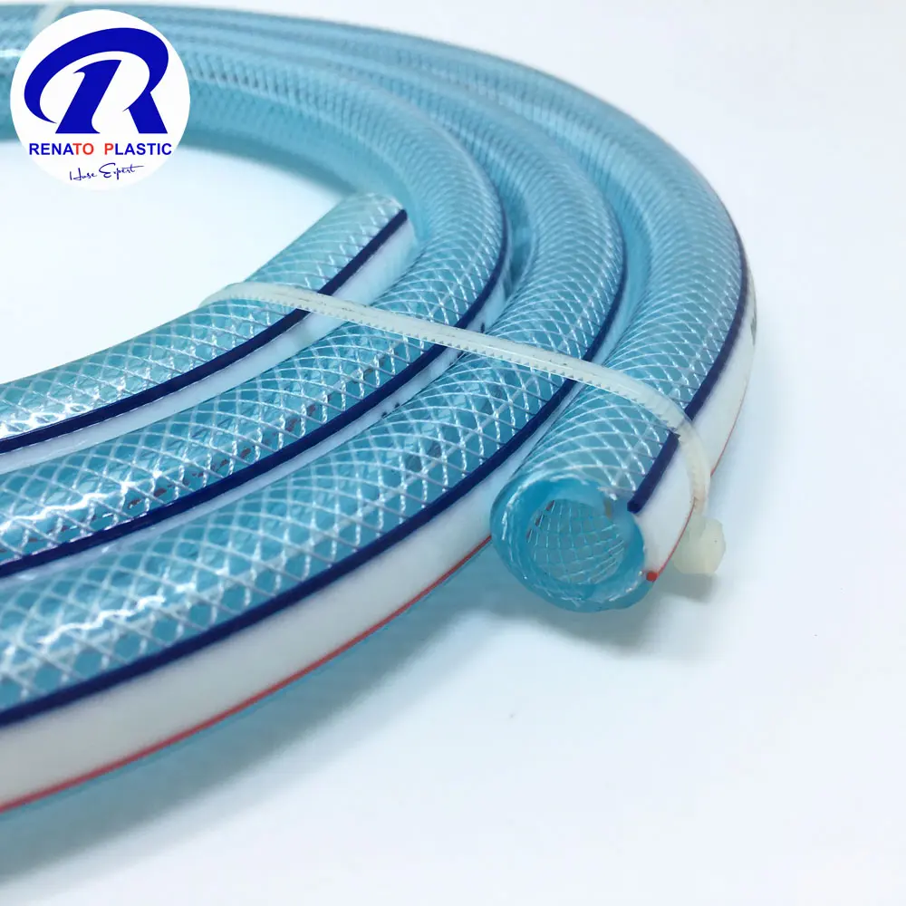 Clear fiber high pressure reinforced hose